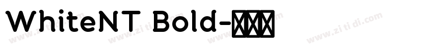 WhiteNT Bold字体转换